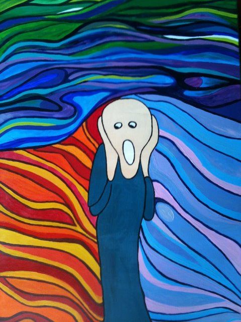 Munch Scream. The perfect picture to describe anxiety and rumination.